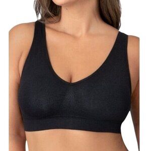 NEW Truekind Daily Comfort Wireless Shaper Bra Black Size L Shapermint 10022